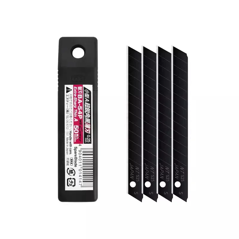 50 японских NT CUTTER BA - 54P нержавеющая сталь 58 градусов ультраострый черный тонкий 0 25