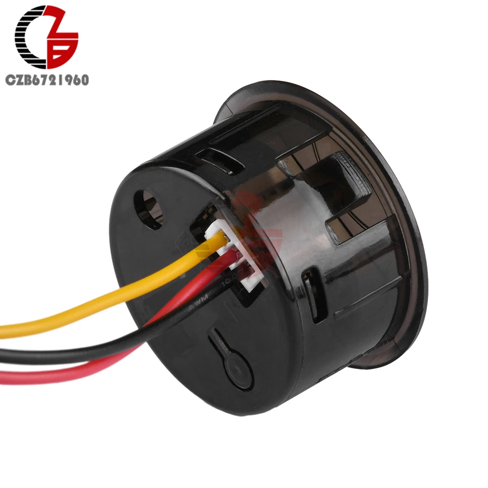 DC 7-120V 0-120V Вольтметр со светодиодным дисплеем Круглый двух/трехпроводной