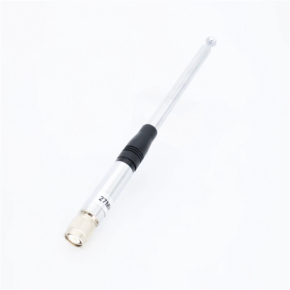 CB 27MHz TNC Antenna Connector 9 Inch to 51 Inch Telescopic Flexible Radio Handheld Antenna Radio Aerial P5V0