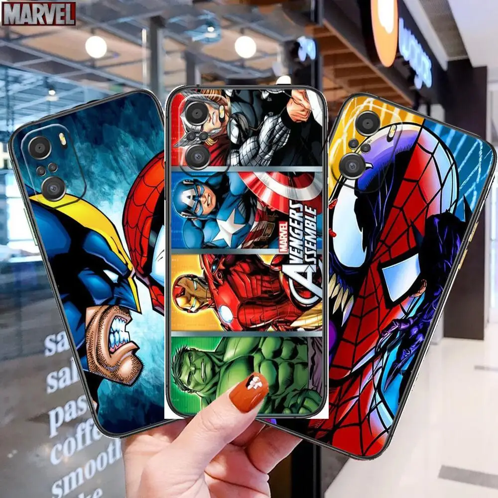 

Popularity Marvel phone case for xiaomi redmi 11 Lite pro Ultra 10 9 8 MIX 4 FOLD 10T Cases silicone design cover animated