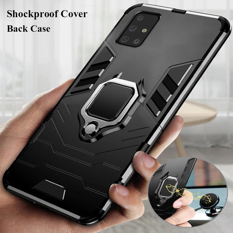 

Shockproof Bumpers Case For Samsung Galaxy A53 5G A33 A73 A13 A23 A04 A34 A54 Ring Stand Cover Armor Phone Case Back Fundas Capa