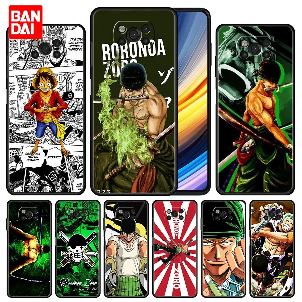

Case for Xiaomi Mi Poco X3 NFC F3 Redmi Note 9s 9 9A 9C 8 10 11 9T 8T 10T K40 Pro Plus Bag Capa Armor One Piece Roronoa Zoro