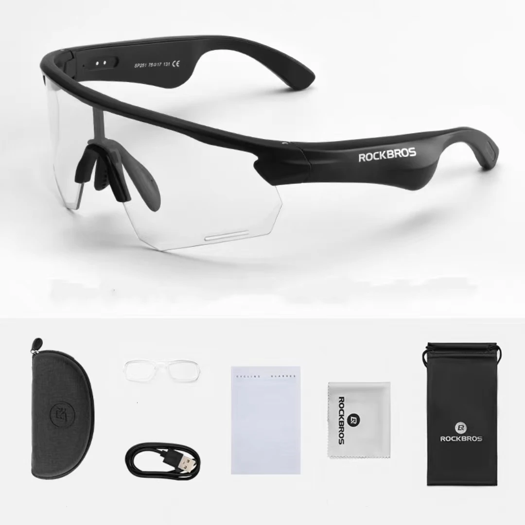 

Bluetooth Connection Color Changing Outdoor Cycling Glasses for Both Men and Women
