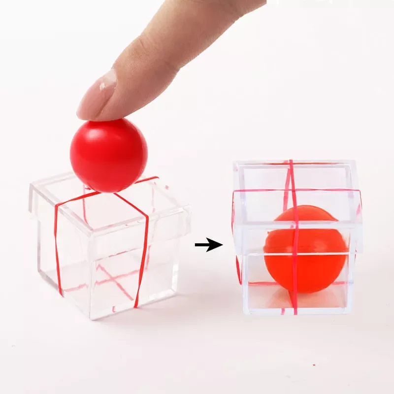 

1 Set Magic Props Children Ball Penetrating Through Box Magic Toy Magic Trick for Professional Magician ConJuring Stage Close-up