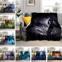 world of warcraft super burning beauty printed blanket creativity super soft flannel is suitable for sofa or bed yoga blanket