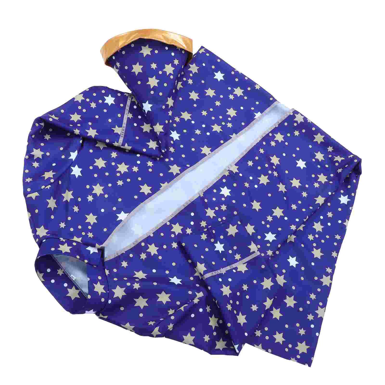 Халаты и плащ волшебника накидка для детей со звездами костюм мальчиков одежда