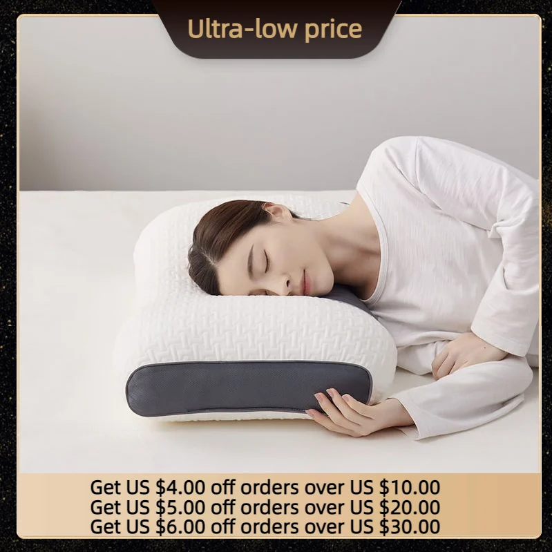 

Anti-traction pillow 3D partition SPA shoulder neck to help sleep single and double people lying side sleep pillow core