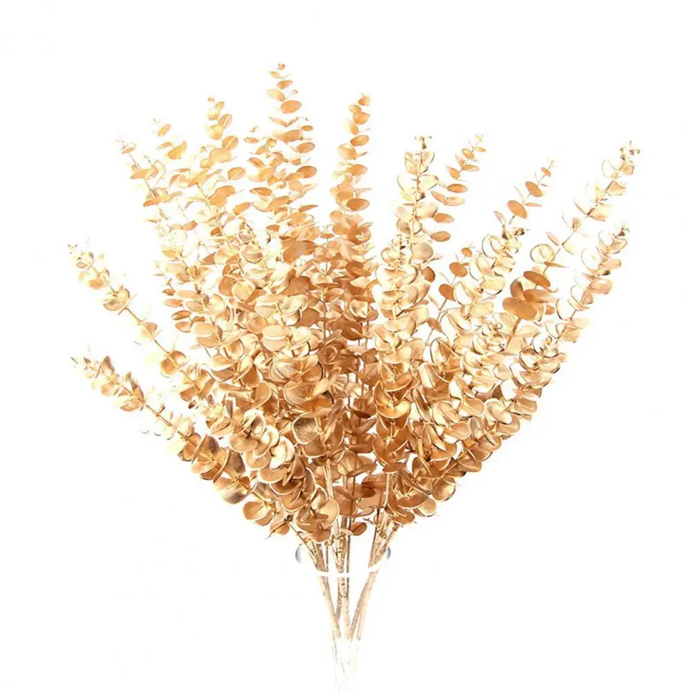

5Pcs Fashion Practical Wear-resistant Realistic Delicate Fake Plant Leaf for Home Fake Plant Fake Eucalyptus