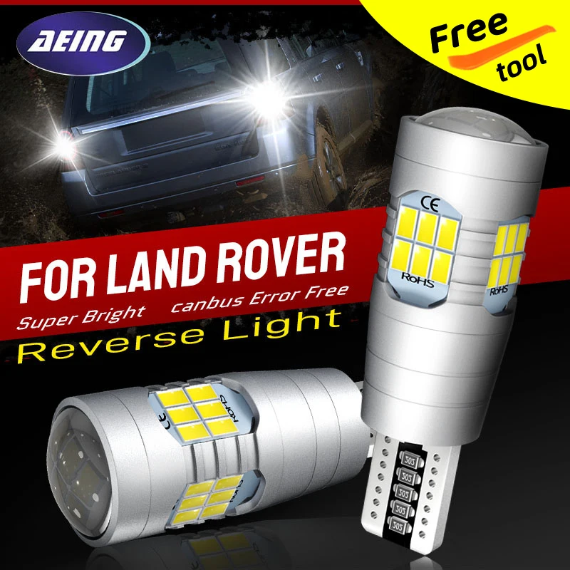 

2pcs T15 LED Reverse Light Blub Car Backup Lamp W16W 921 No Error For Land Rover Range Rover Evoque/Discovery Sport/Freelander 2