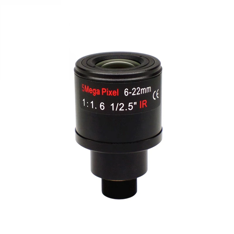 

5.0MP Manual Zoom Focus 6-22mm 1/2.5" Lens 5Megapixel HD M12 Mount Lens for CCTV IP AHD Security Camera