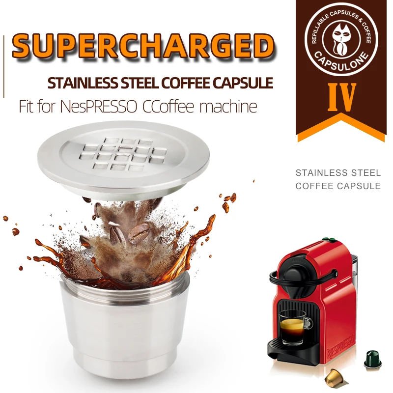 

Капсула для кофе nespresso многоразовая, из нержавеющей стали