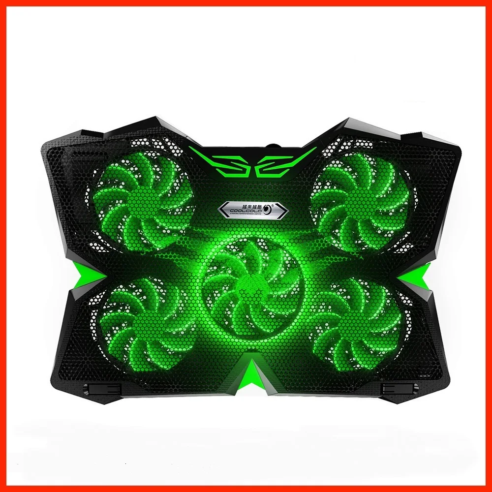 

COOLCOLD Gaming Laptop Cooler Cooling Pad with 5 LED Fans for 12-17 Laptop