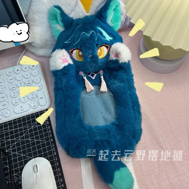 

Pre-sale Original Game Genshin Impact Kaedehara Kazuha Xiao Cute Cat Plush Doll Soft Shouder Bag Messenger Bags Cosplay Gift