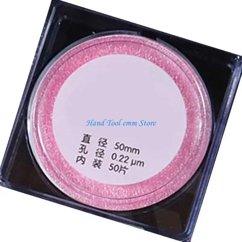 Фото H37F 50pcs Микропористый фильтр 0,22/0,45 мм. Микропористые мембраны 50 мм. №1
