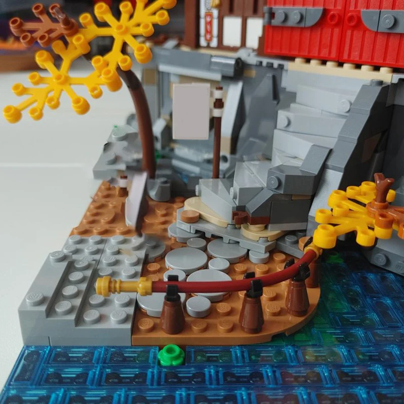 Фото Популярные 407 шт. MOC модульные наборы строительных блоков с храмом, образовательные сборные кирпичи, детские игрушки, подарок на Рождество, день рождения, Новый год №2