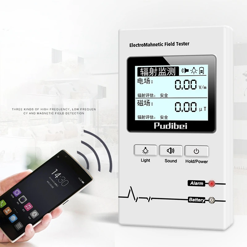 

Radiation Tester Radiation Detector 620A Accessories Digital EMF Meter