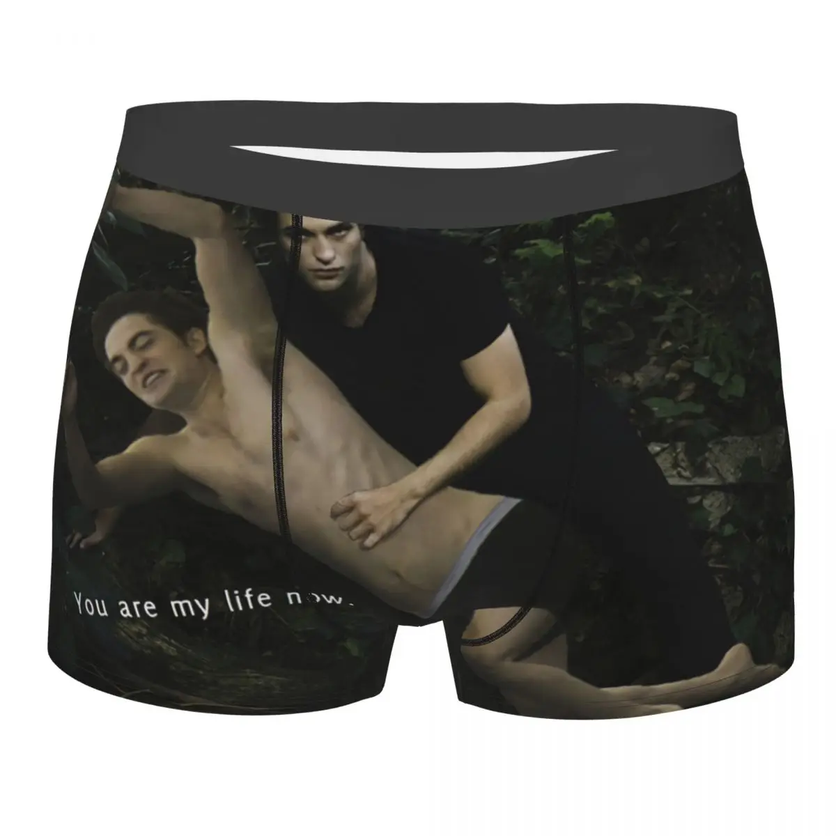 

Men's Jumping Rob Robert Pattinson Twilight Boxer Briefs Shorts Panties Breathable Underwear Homme Hot Plus Size Underpants