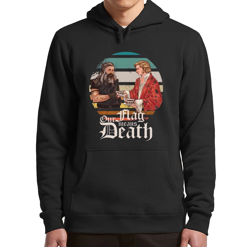

Толстовка с капюшоном «Наш флаг означает смерть» LGBTQ, комедийные сериалы, фанаты, мужская и женская одежда, новинка, повседневные негабаритн...