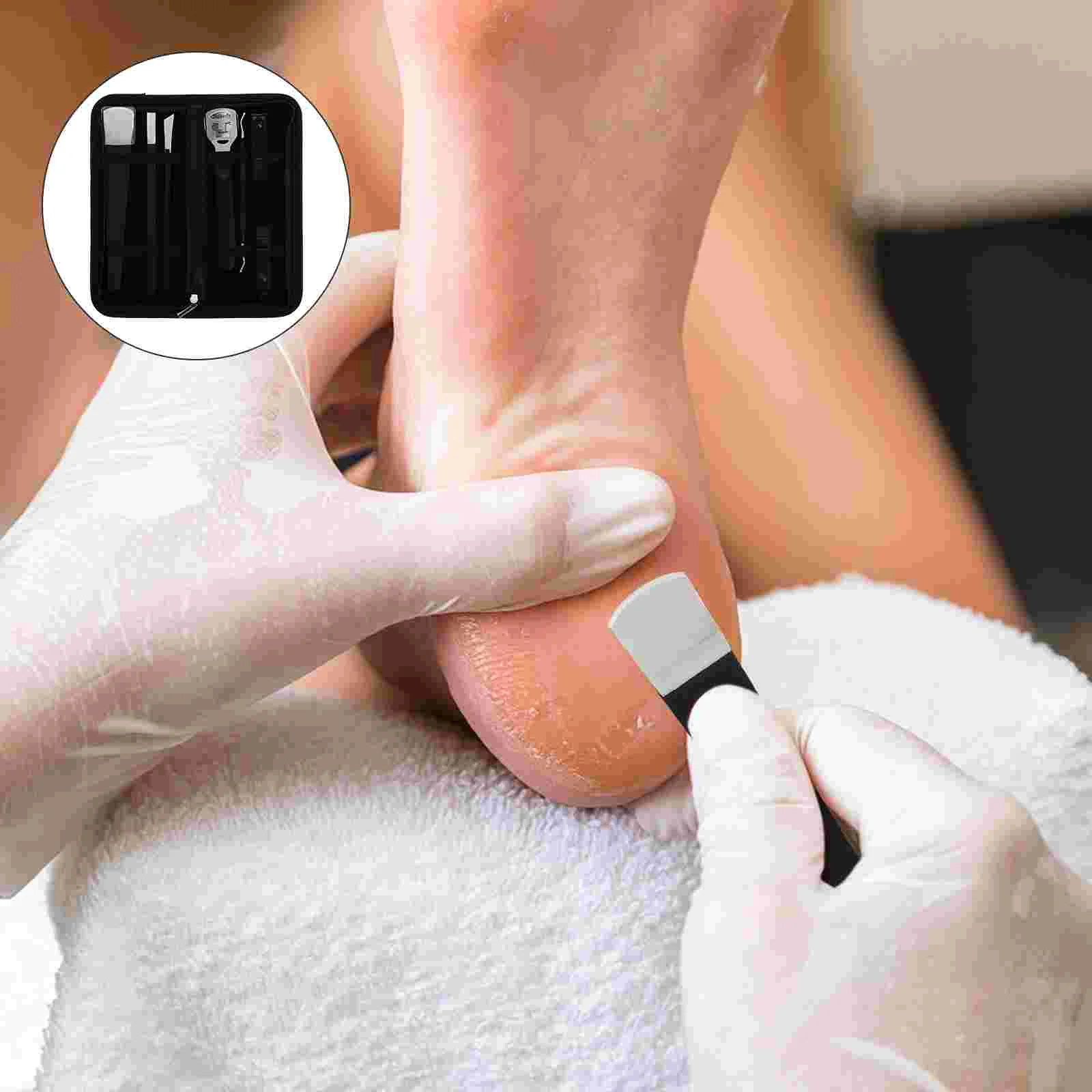 

1 комплект, профессиональные портативные педикюрные ножи для удаления омертвевшей кожи