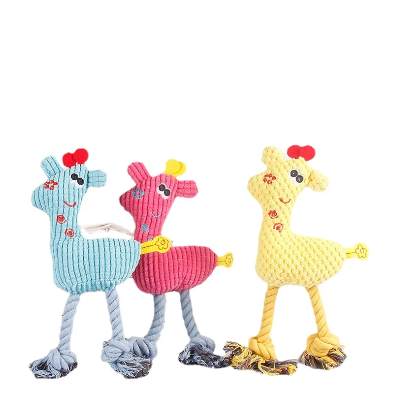 

Игрушка с голосом для домашних животных, кукурузное ядро, хлопковая веревка, детский олень, зуб, устойчивая к укусам, плюшевая игрушка для кошек и собак, товары для питомцев, игрушки для крупных собак