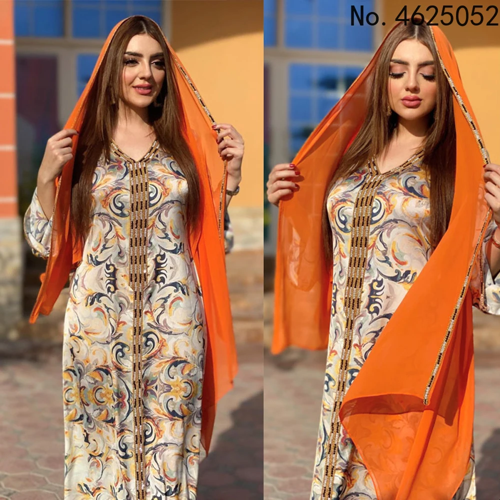 

AB105 платье макси для жены подарок Рамадан Abayas мусульманский женский халат длинный кафтан Арабская мать дочь подходящая одежда наряд для дев...