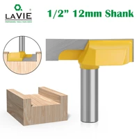 lavie 1 pc 12mm 12 inch shank cleaning bottom router bits 2 14 cutting diameter for surface planing router bit milling cutter