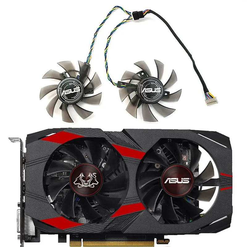 

NEW 75MM 6PIN FD8015U12S GTX 1050 GPU Fan，For ASUS CERBERUS-GTX 1050/1050TI Graphics card cooling fan