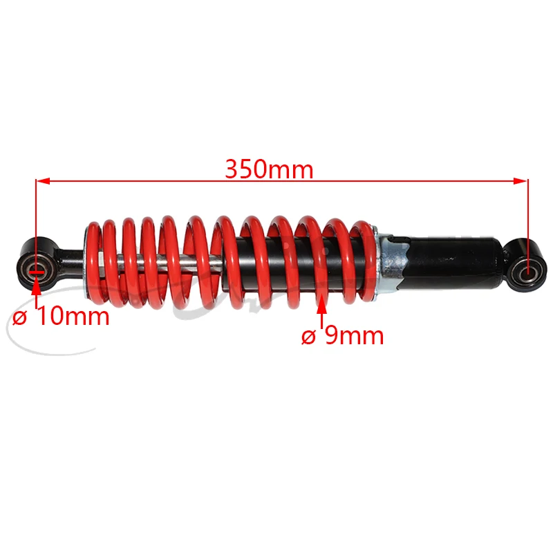 

350mm/13.8in Motorcycles Rear Shock Absorber Spring Suspension Damper Strut Universal Fit for Dune Buggy Quad Dirt Bike ATV