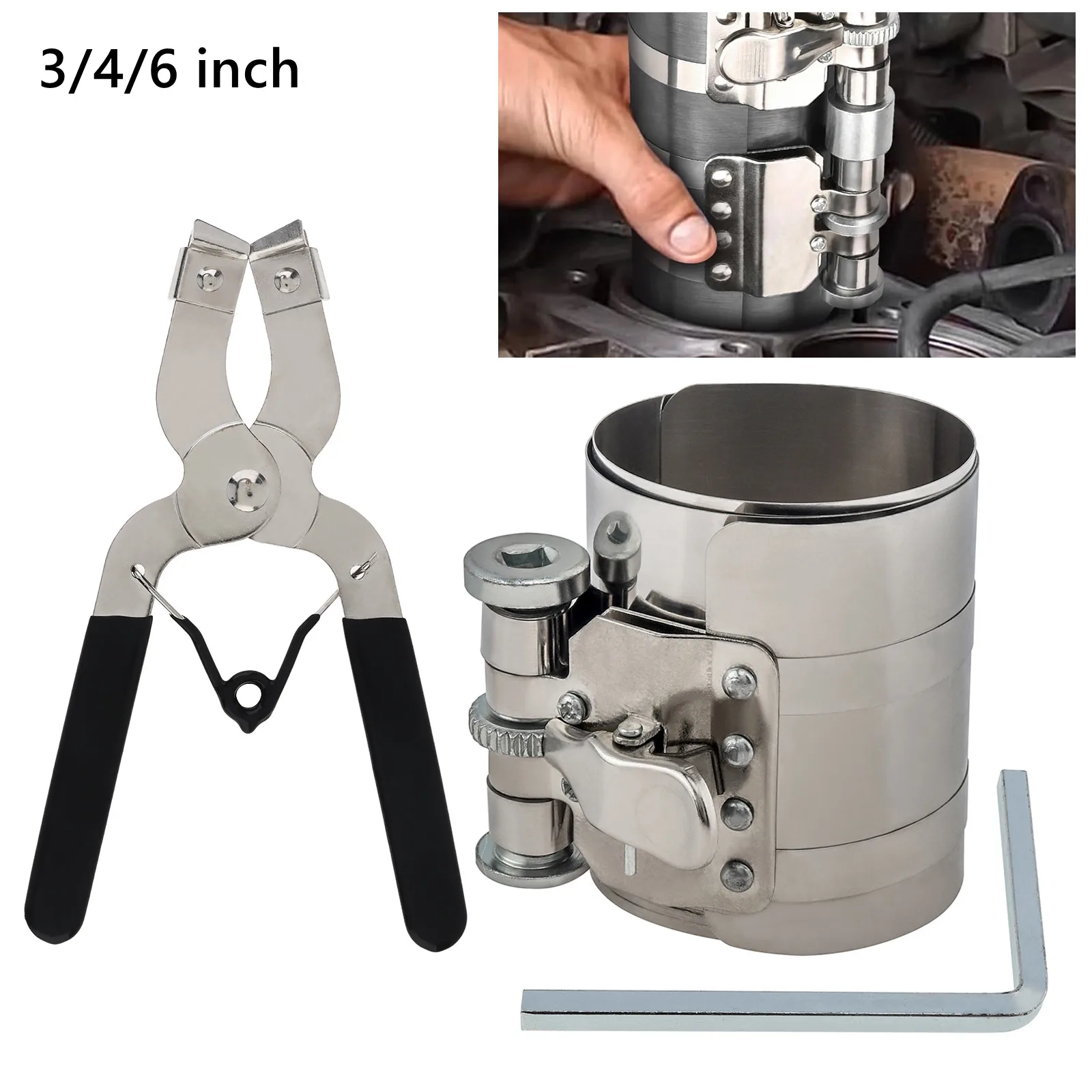 3/4/6 дюймов регулируемый поршневой кольцевой компрессор инструмент для