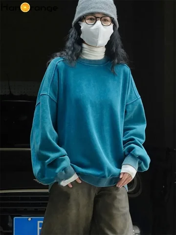 HanOrange 2025 зимний пуловер из хлопка для женщин