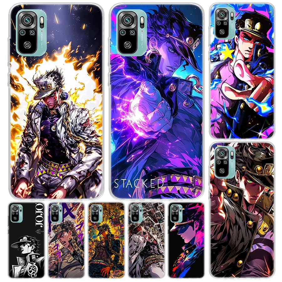 Чехол JoJo's Bizarre Adventure Kujo Jotaro для Xiaomi Redmi Note 14 13 12S 12 11 Pro Plus чехол телефона 11S 10S 10 11E 11T