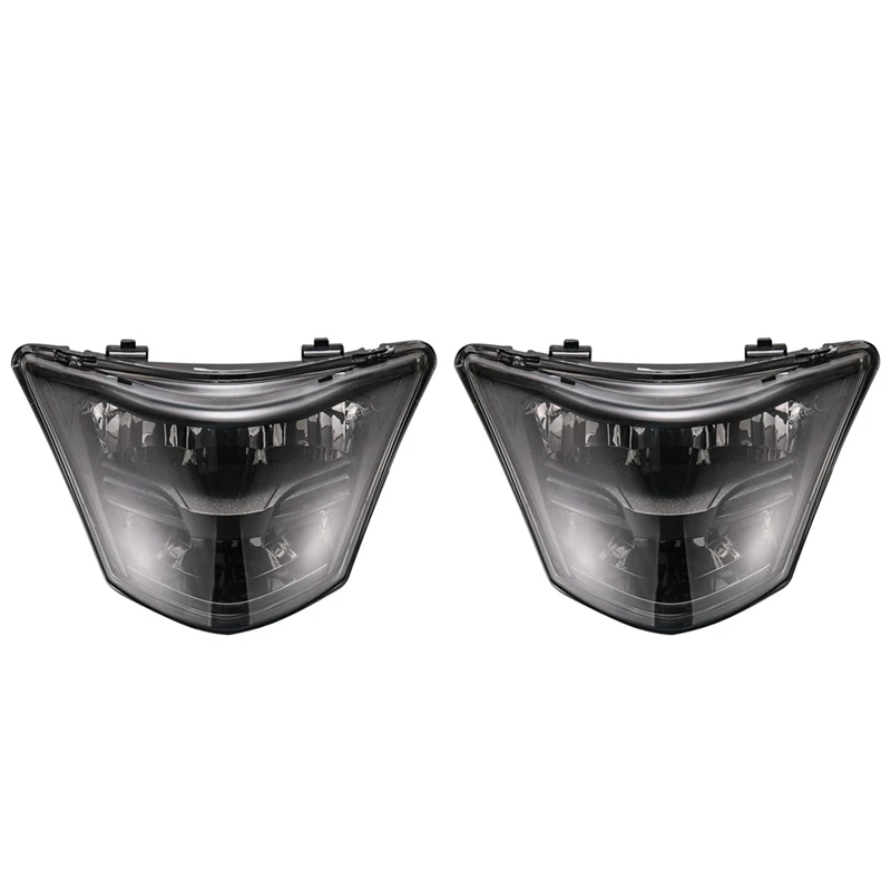 

2X Motorcycle Headlight LED Headlight Fairing Head Light Lamp Mask Cover Dirt Bikes For Yamaha LC135 V1 135GP