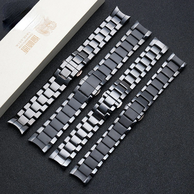

Ceramic Watch Strap for Armani Ar1451 1452 1400 1410 1421 1440 Black Frosted Ceramic Watch Band Accessories 24mm Wristband