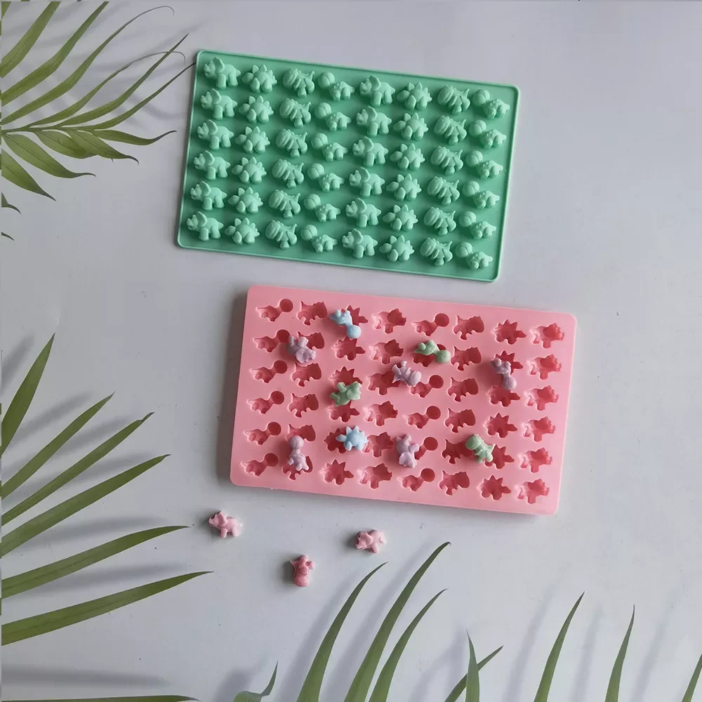 

NEW2023 48 полость, милый динозавр, шоколад, лоток с формой для кубиков льда, DIY Искусственные конфеты, бисквит