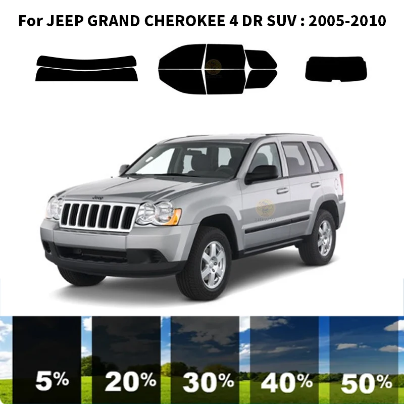 

Нанокерамическая Автомобильная УФ-пленка Precut для окон Автомобильная оконная пленка для JEEP GRAND CHEROKEE 4 DR SUV 2005-2010