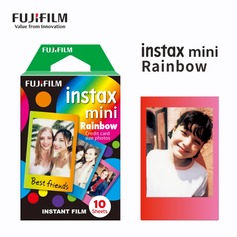 Fujifilm Instax Mini 11 Film Rainbow Photo Paper for Fuji instant camera 8/7s/11/25/50/70/90/sp-2/link
