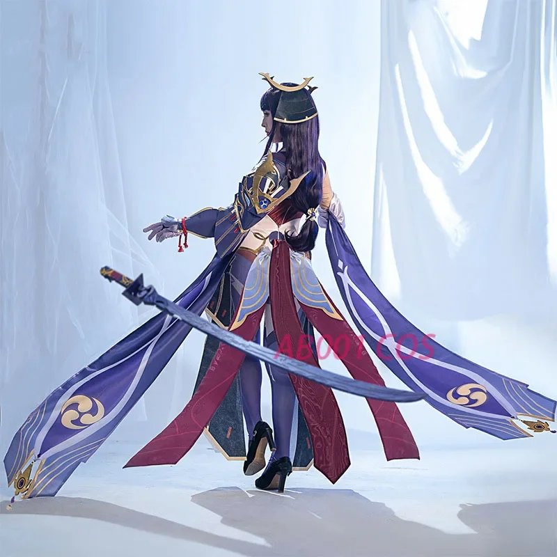 Genshin Impact Raiden Shogun Косплей Костюм Еженедельный Босс Magatsu Mitake Narukami No Mikoto Женская