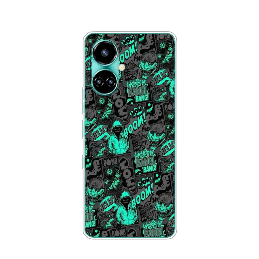 3 для Tecno Camon 19 Pro/Camon 19/Spark 6 Go/Camon 18P/Spark 8P чехол TPU Мягкий силиконовый защитный