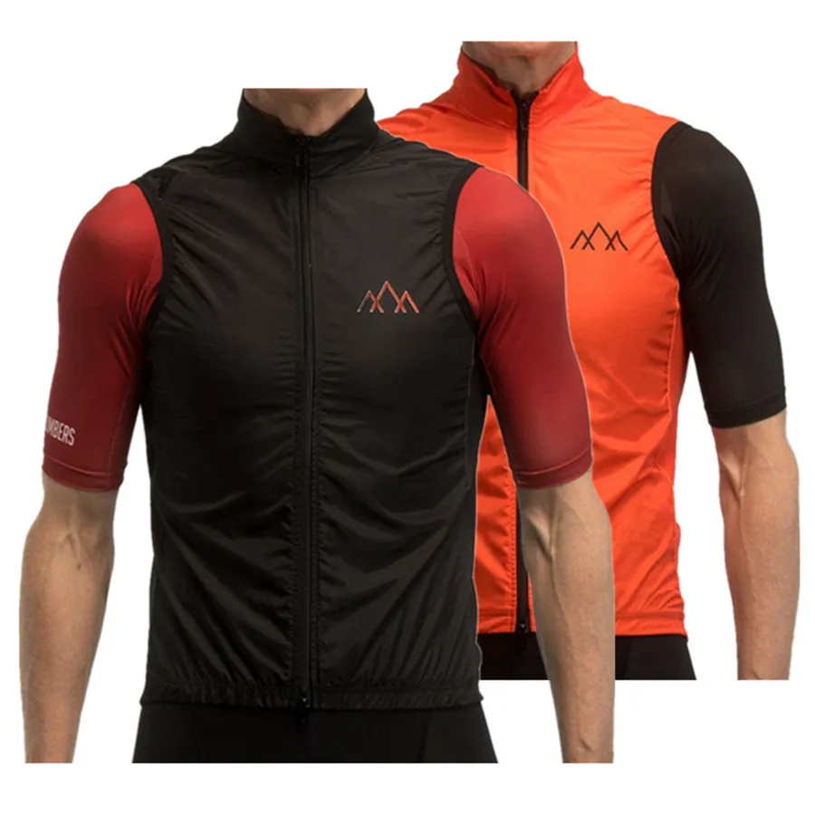 

Мужской велосипедный жилет, профессиональная команда, легкая ветровка, Высококачественная велосипедная куртка без рукавов с сетчатой тканью, водонепроницаемая велосипедная жилетка