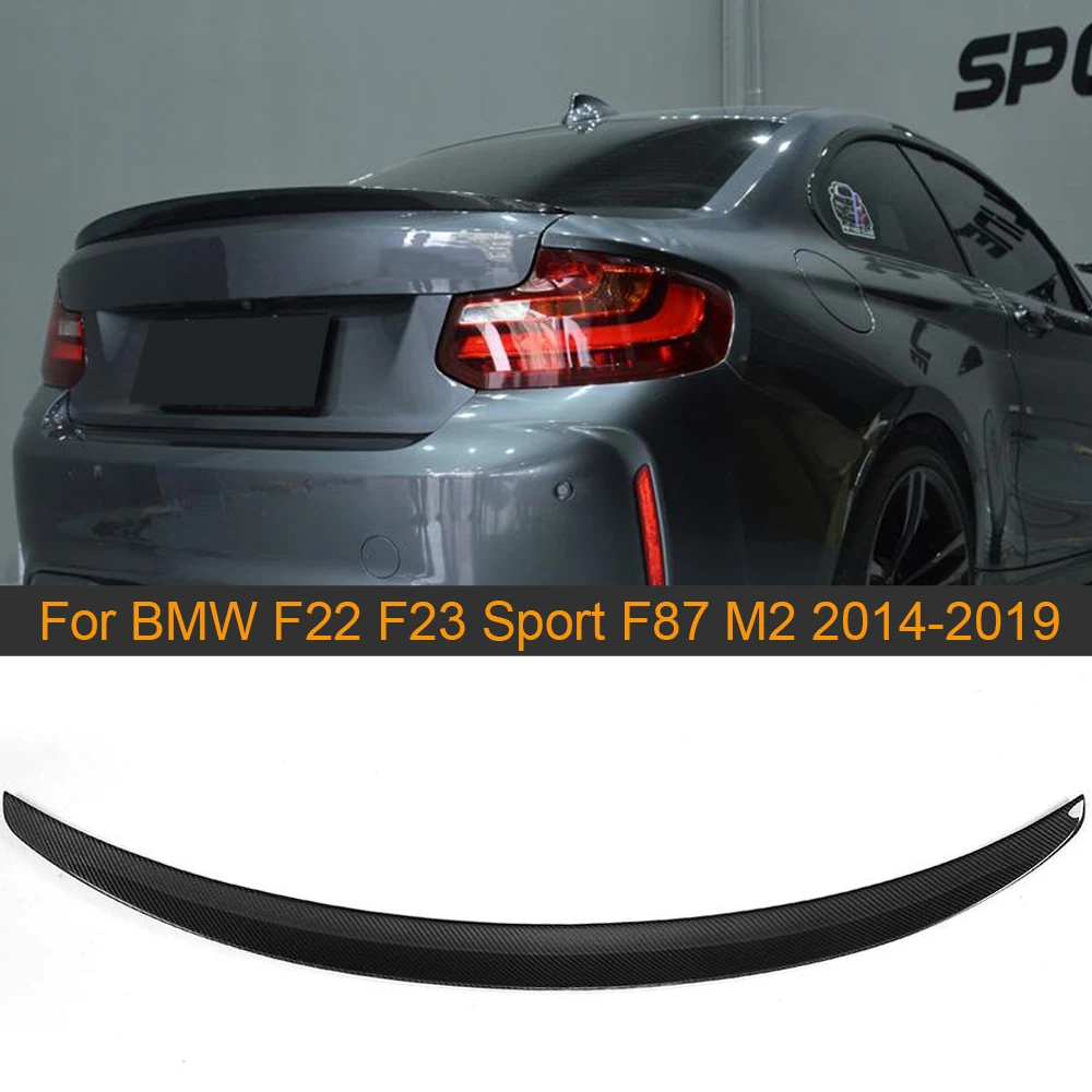 

2 Series Carbon Fiber Rear Boot Lid Wing Spoiler For BMW F22 F87 M2 Coupe 14-17 220i 228i M235i M Sport Line Rear Wing Spoiler