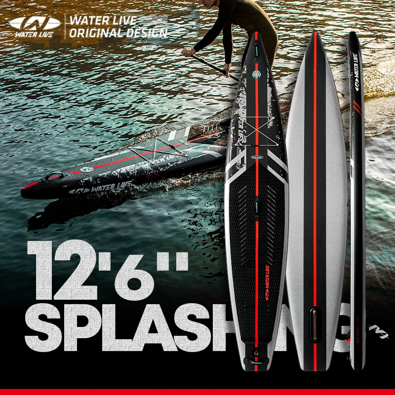 WATERLIVE ZHUMO 12 футов 6 &quotx 29" x "надувная дорожная доска для серфинга