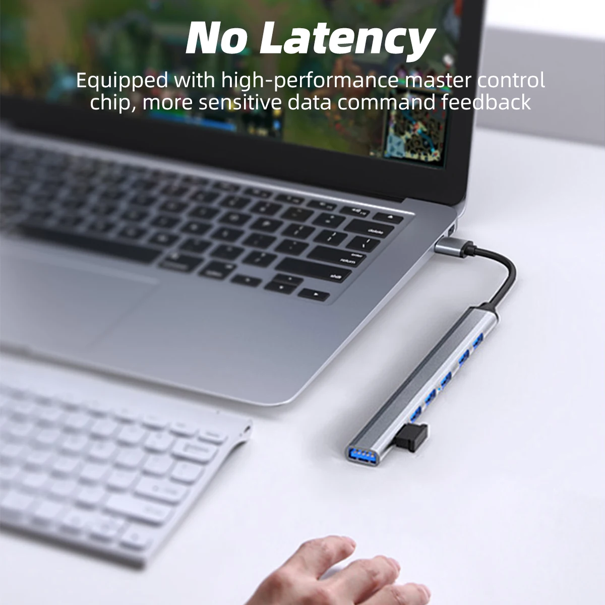 USB-концентратор FONKEN 7 в 1 для MacBook Samsung Type C 3 0 Кабель-адаптер ноутбука 4 разветвитель