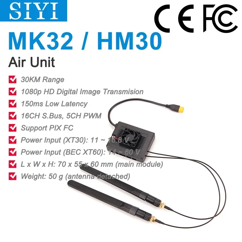 Воздушный блок SIYI MK32 HM30 MK15 с передачей изображения Full HD 1080p дальнего действия SBUS PWM