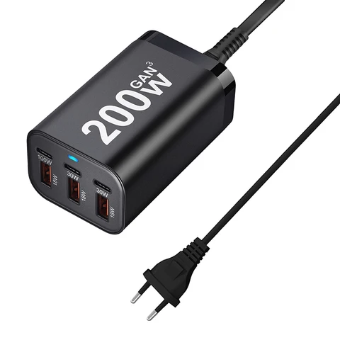 Luxmoc 200 Вт GaN Быстрое зарядное устройство USB Type-C 100 Вт 30 Вт 18 Вт PD Быстрая зарядка для мобильных телефонов Apple Планшетные компьютеры