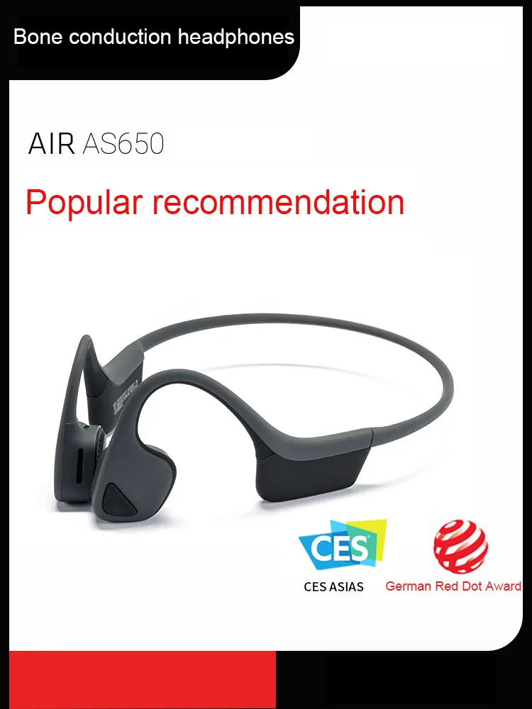 

Спортивные наушники для бега с костной проводимостью послеshokz AS650