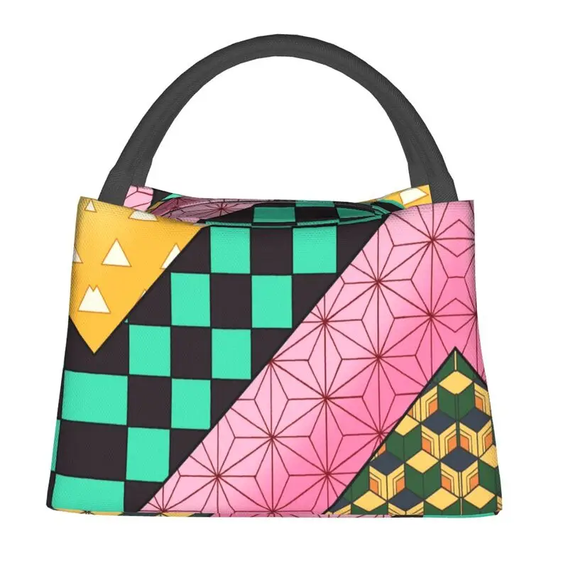 

Demon Slayer Kimetsu No Yaiba Portable Lunch Boxes Anime Manga Thermal Cooler Food Insulated Lunch Bag Travel Pinic Container