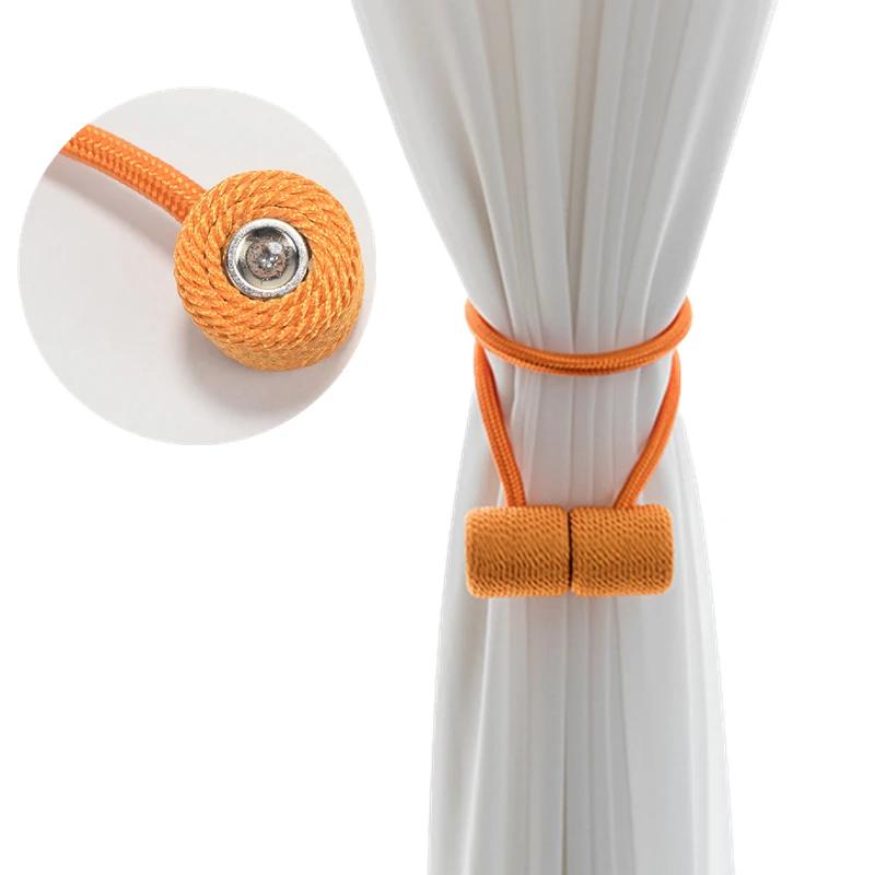 

1Pc Curtain Tieback Headset Style Magnetic Curtain Holder Holdbacks Buckle Clips Curtain Rod Home Decoration Curtain Accessories