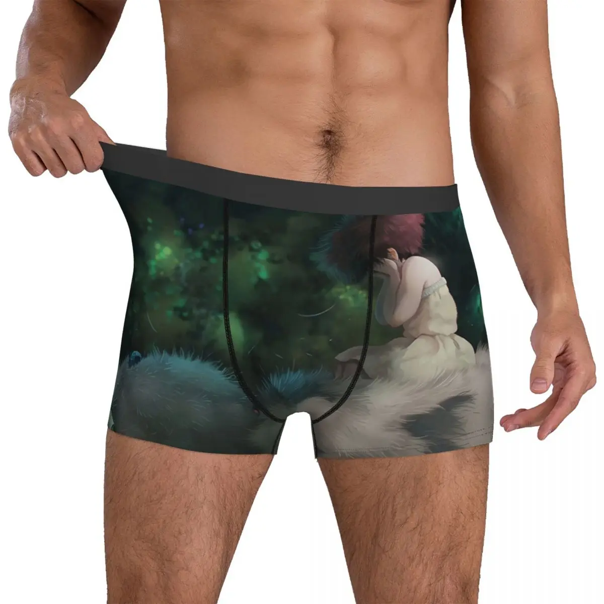 

Mei Crying On Totoro Belly Underwear My Neighbor Totoro Men's Panties Sublimation Sexy Trunk Hot Boxer Brief Plus Size