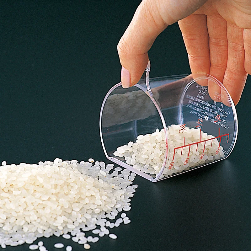 

180ml Kitchen cup flat mouth rice bucket scale measuring cup