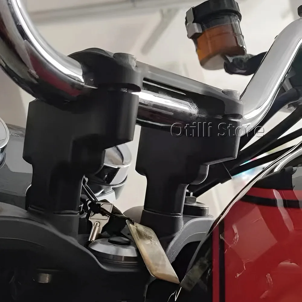 Фото Накладки-райзеры на руль мотоцикла для KAWASAKI Z900RS Z900 RS Z 900 RS 2018-2025, черные, алюминиевые, крепления для руля, аксессуары №4